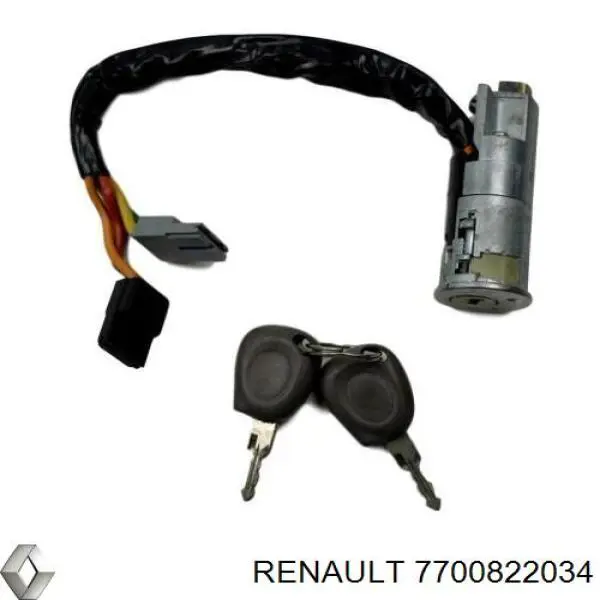 Замок запалювання Renault (RVI) 7700822034 ціна, від 123.23 USD
