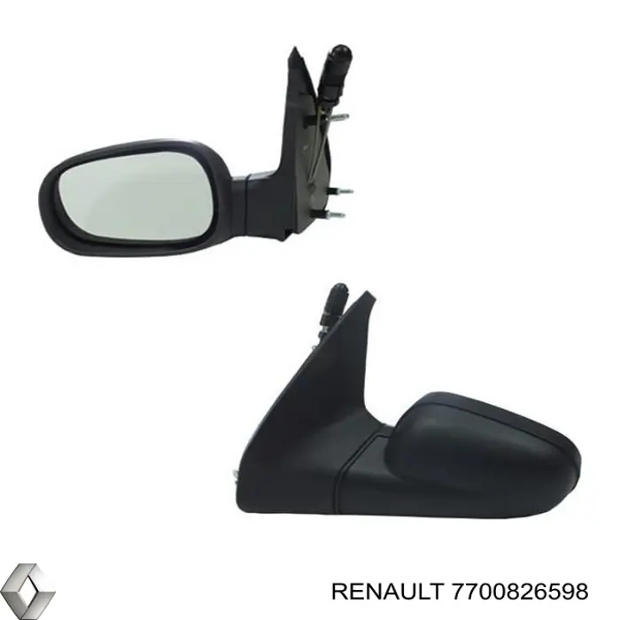 7700826598 Renault (RVI) дзеркало заднього виду, ліве