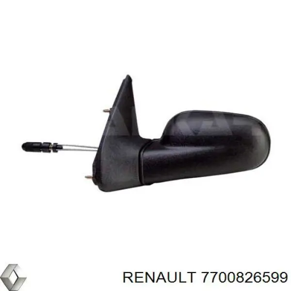  Дзеркало праве Renault Clio 1