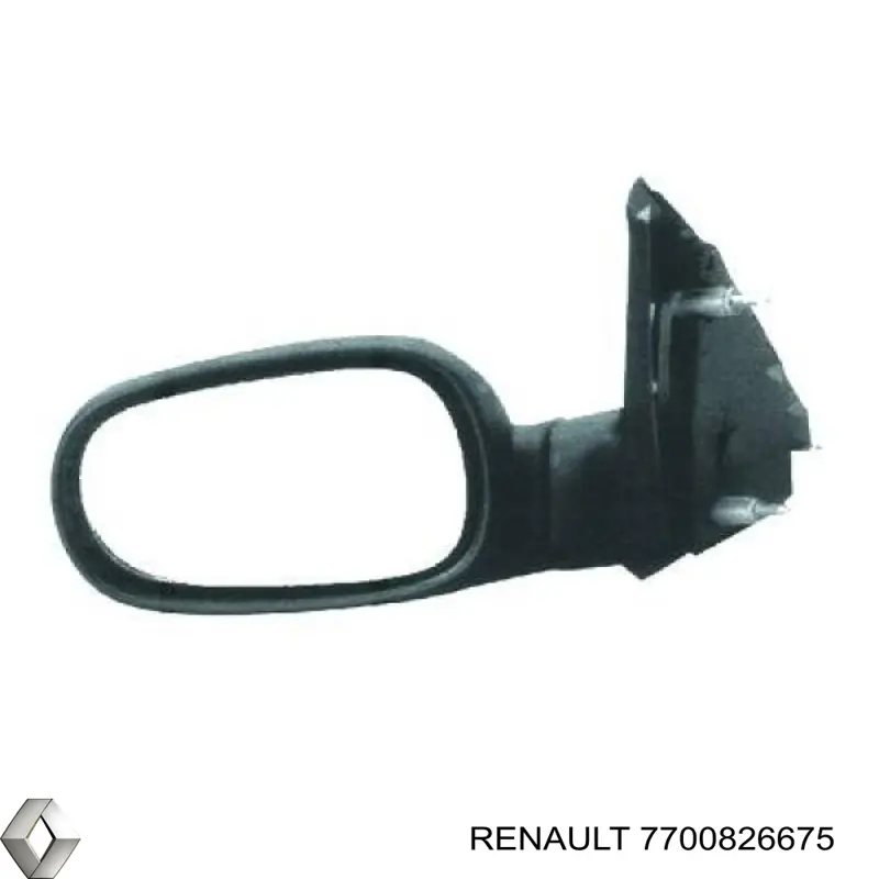 Праве бічне дзеркало Renault (RVI) 7700826675 ціна, від 52.98 USD