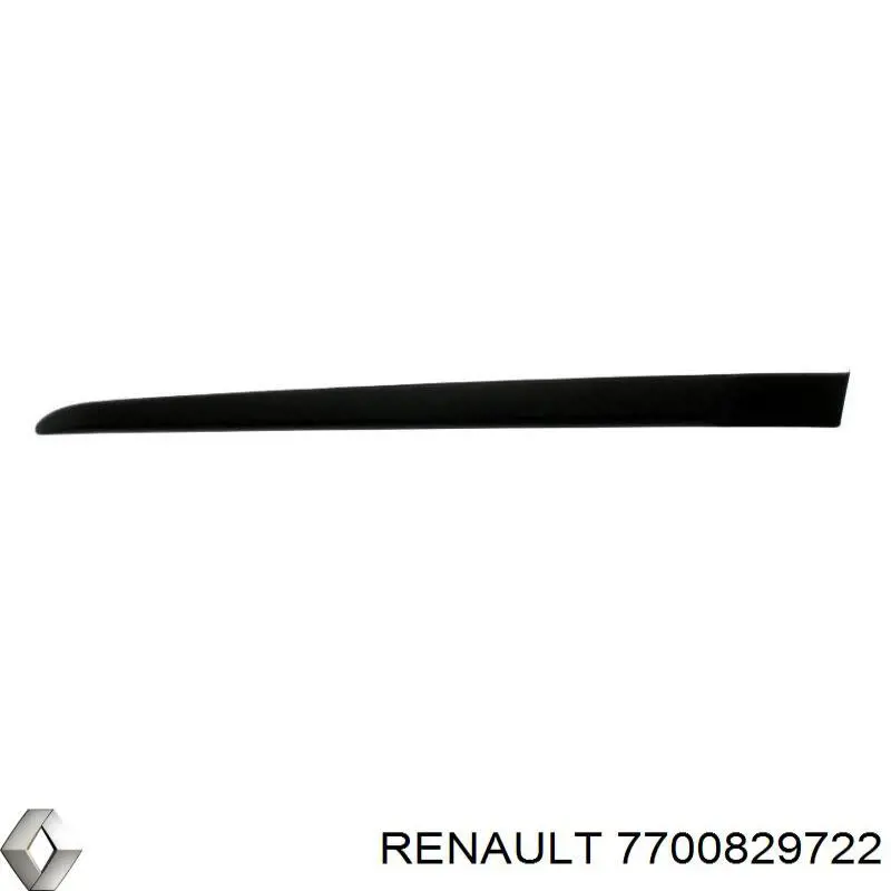 Молдинг задніх лівих дверей Renault Clio 1 (BC57, 5357) (Рено Кліо)