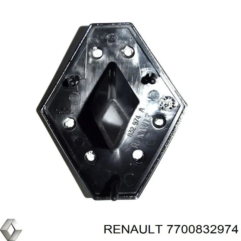 Фірмовий значок капота Renault (RVI) 7700832974 ціна, від 7.44 USD