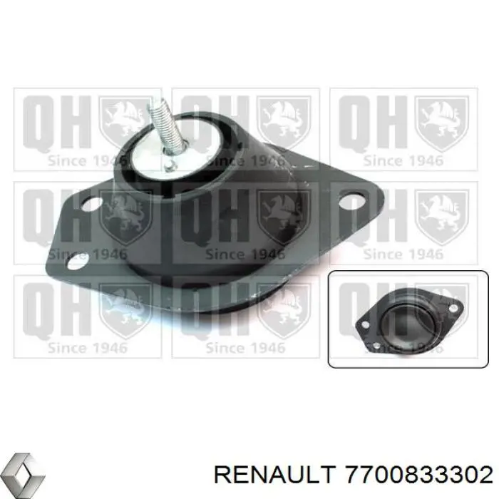 7700833302 Renault (RVI) Права подушка мотора