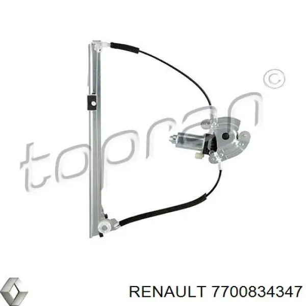Купити 7700834347 Renault (RVI) Механізм стеклопідйомника водійських дверей