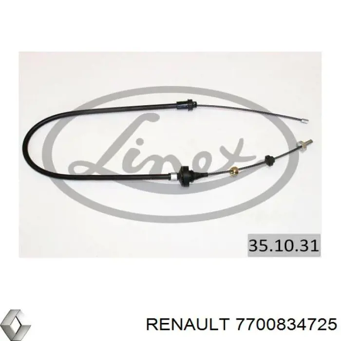 Трос зчеплення 7700834725 Renault (RVI)