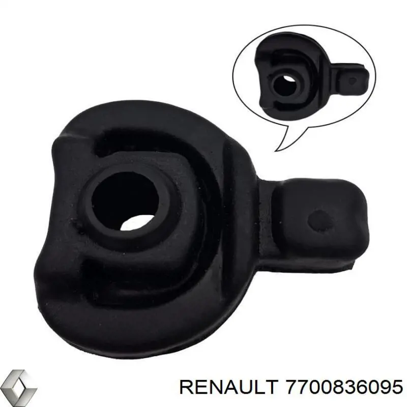 Купити 7700836095 Renault (RVI) Подушка глушника