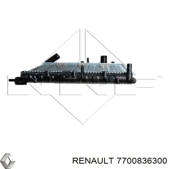 7700836300 Renault (RVI) Радіатор охолодження двигуна