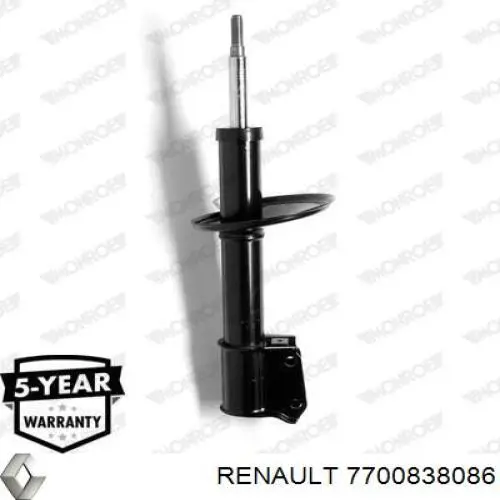 Амортизатор передній 7700838086 Renault (RVI)