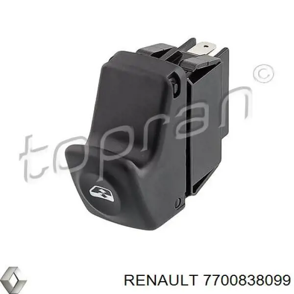 Кнопковий блок керування склопідіймачами передній правий Renault Megane 1 (DA0) (Рено Меган)