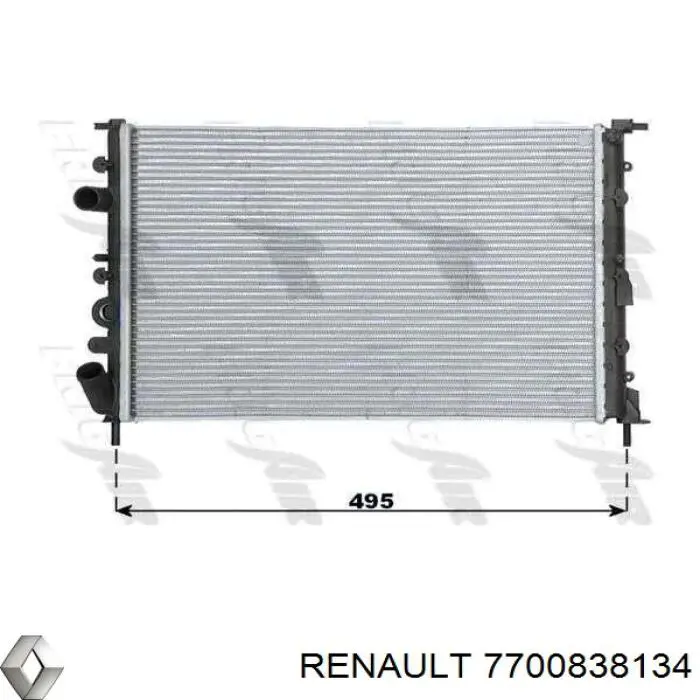 7700838134 Renault (RVI) радіатор охолодження двигуна