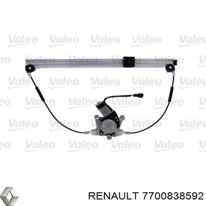 Купити 7700838592 Renault (RVI) Механізм стеклопідйомника водійських дверей