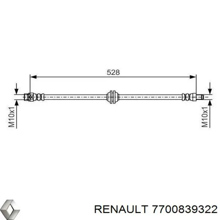 7700839322 Renault (RVI) Барабан гальмівний задній