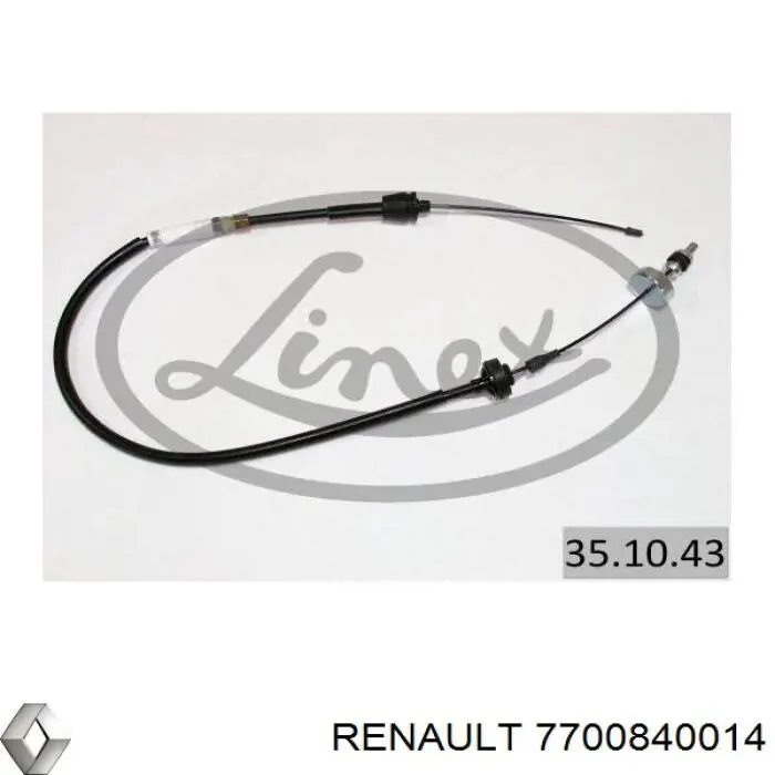 Купити 7700840014 Renault (RVI) Трос зчеплення