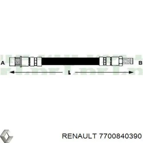 Купити 7700840390 Renault (RVI) Гальмівні шланги передні