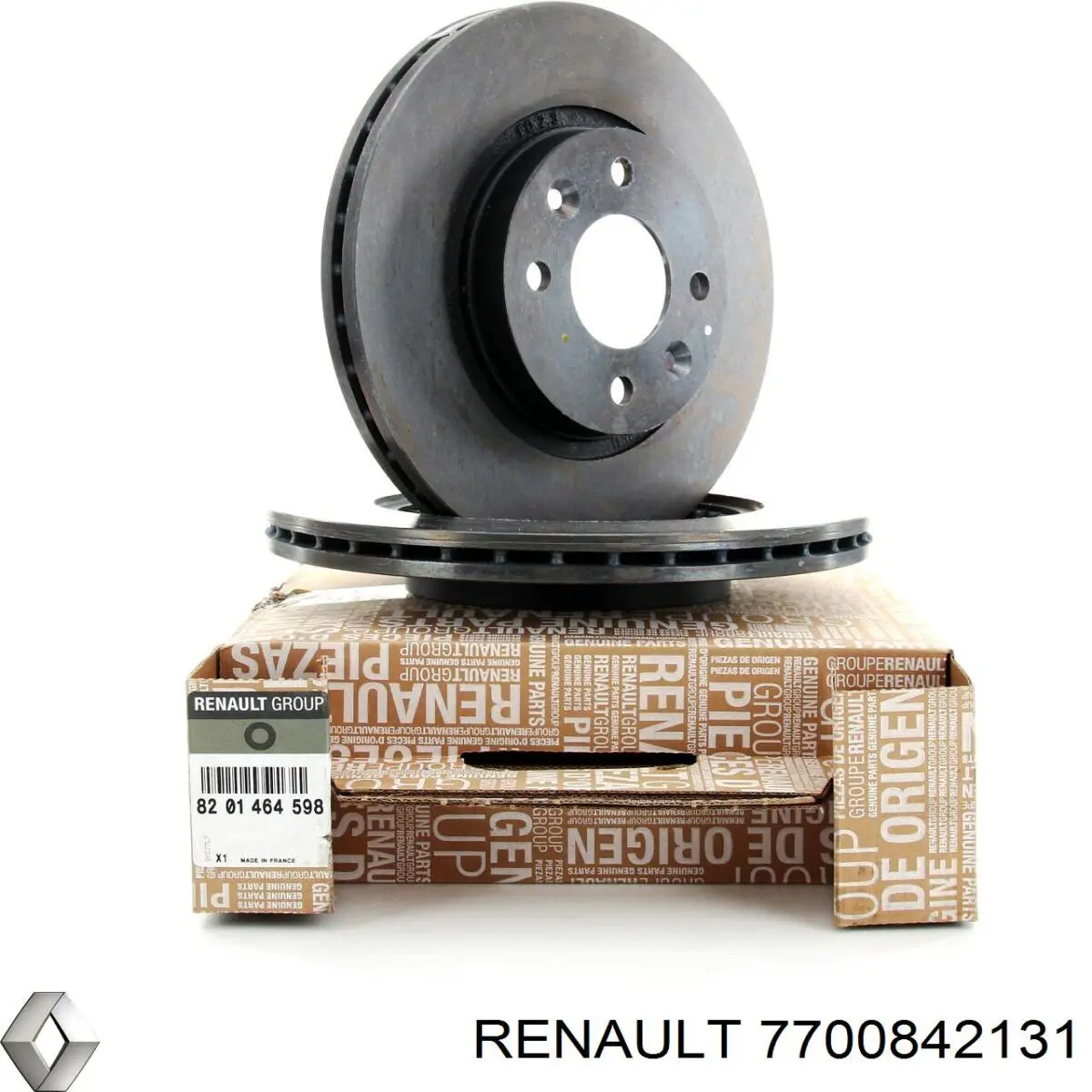 Диск гальмівний передній 7700842131 Renault (RVI)