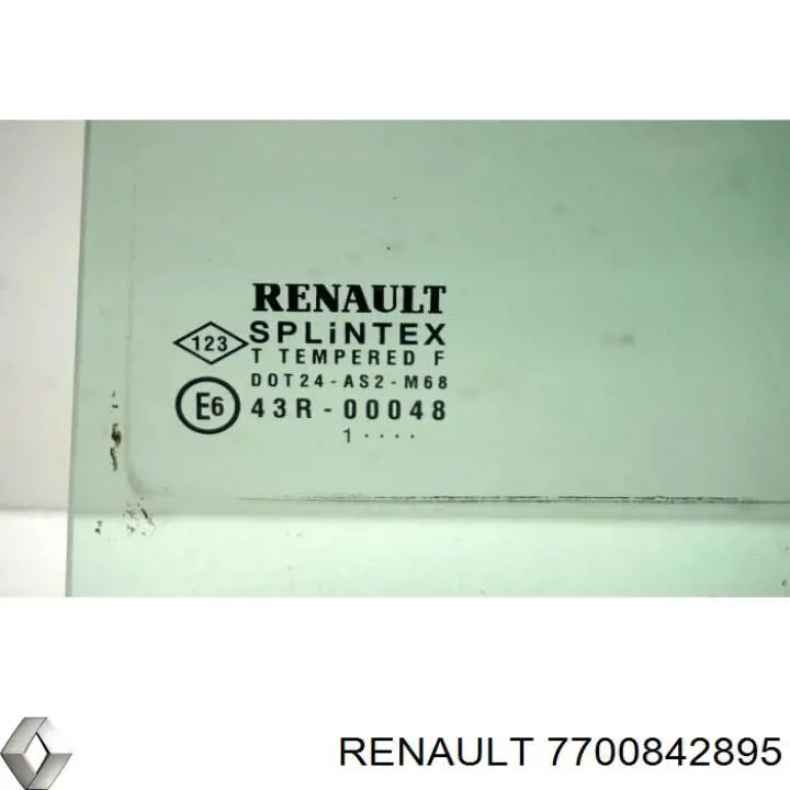 Купити 7700842895 Renault (RVI) Скло-кватирка двері, задній, лівою