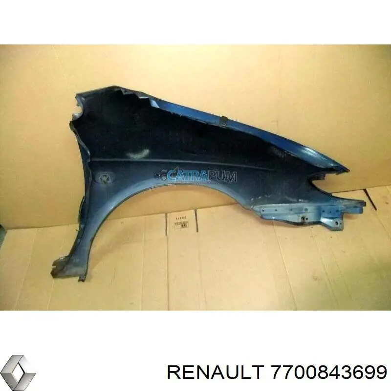 Ліве переднє крило Renault (RVI) 7700843699 ціна, від 31.29 USD