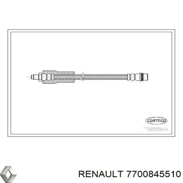  Гальмівні шланги передні Renault 25 
