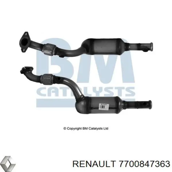 Купити 7700847363 Renault (RVI) Перетворювач відпрацьованих газів