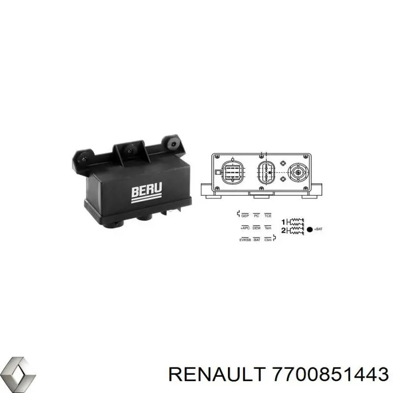  Renault (RVI) 7700851443 ціна, від 18.04 USD