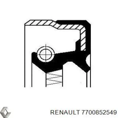 Сальник піввісі переднього моста, правою 7700852549 Renault (RVI)