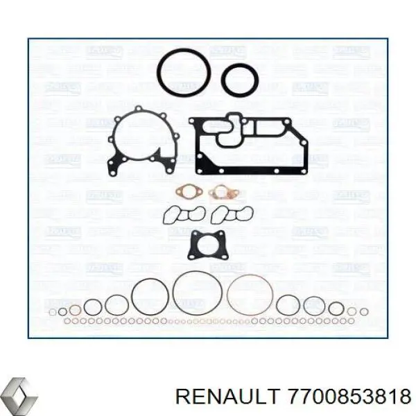 Прокладка головки блока циліндрів (ГБЦ) 7700853818 Renault (RVI)