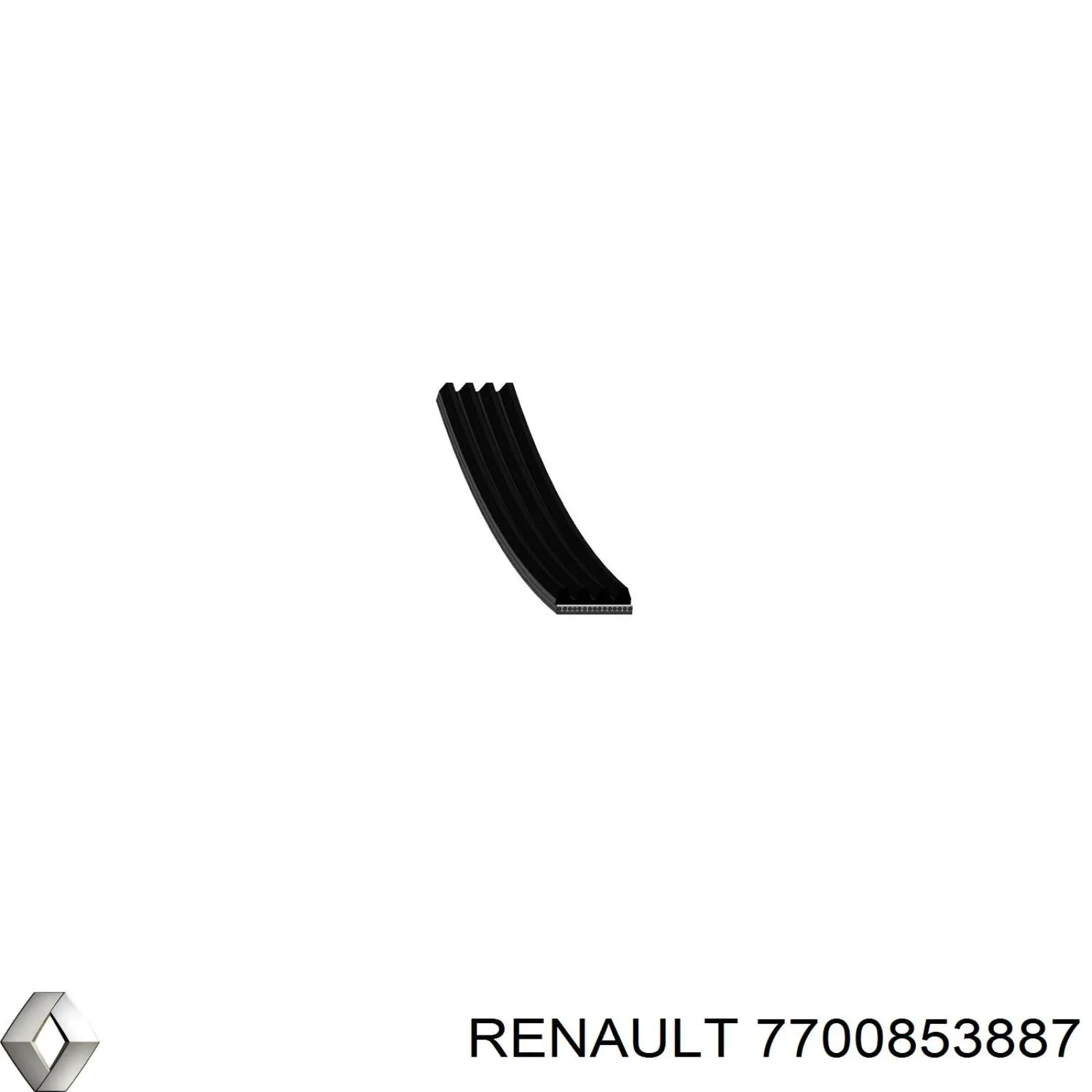 7700853887 Renault (RVI) Поліклиновий ремінь