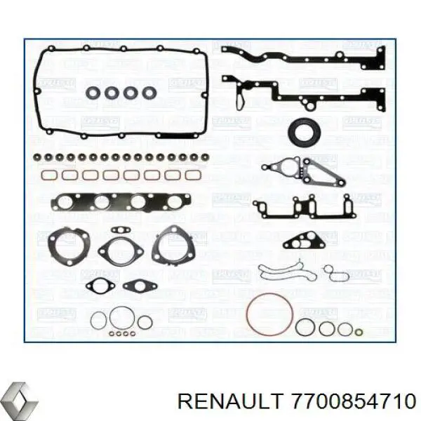 Прокладка головки блока циліндрів (ГБЦ) 7700854710 Renault (RVI)