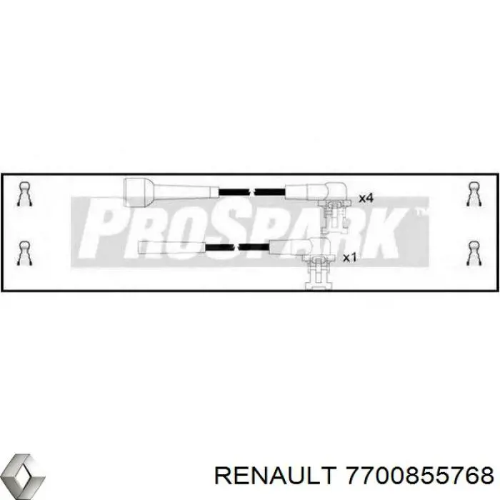 Дріт високовольтний Renault (RVI) 7700855768