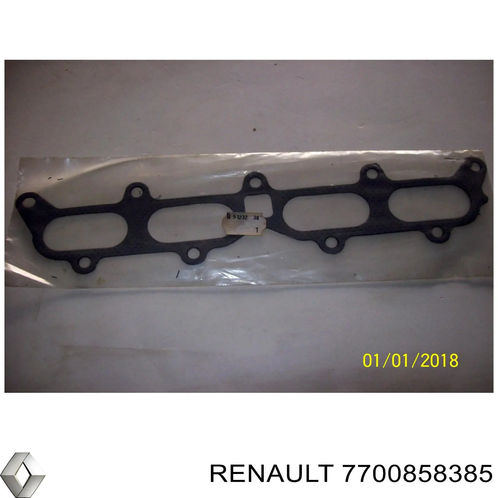Прокладка впускного колектора Renault (RVI) 7700858385 ціна, від 3.65 USD