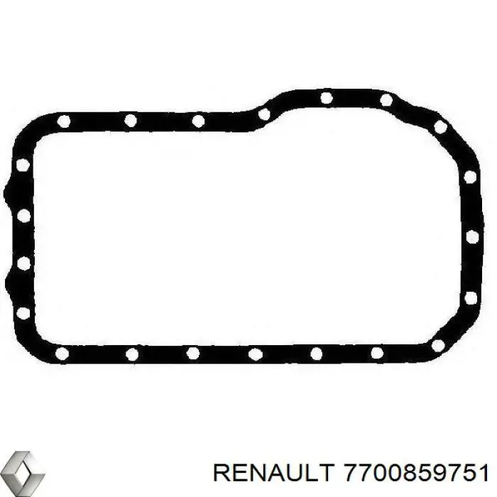 7700859751 Renault (RVI) прокладка піддону картера двигуна