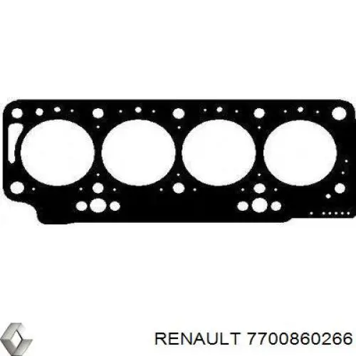 7700860266 Renault (RVI) прокладка головки блока циліндрів (гбц)