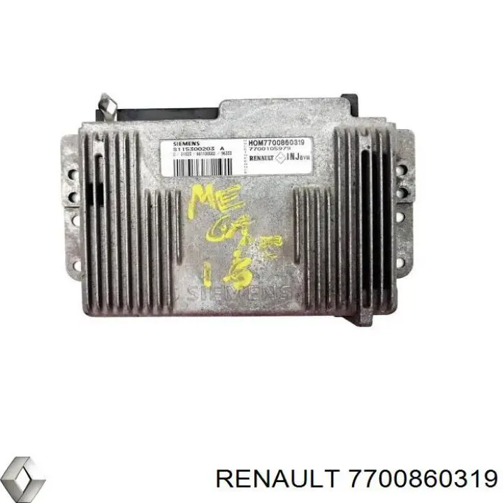 Електронний блок керування двигуном 7700860319 Renault (RVI)