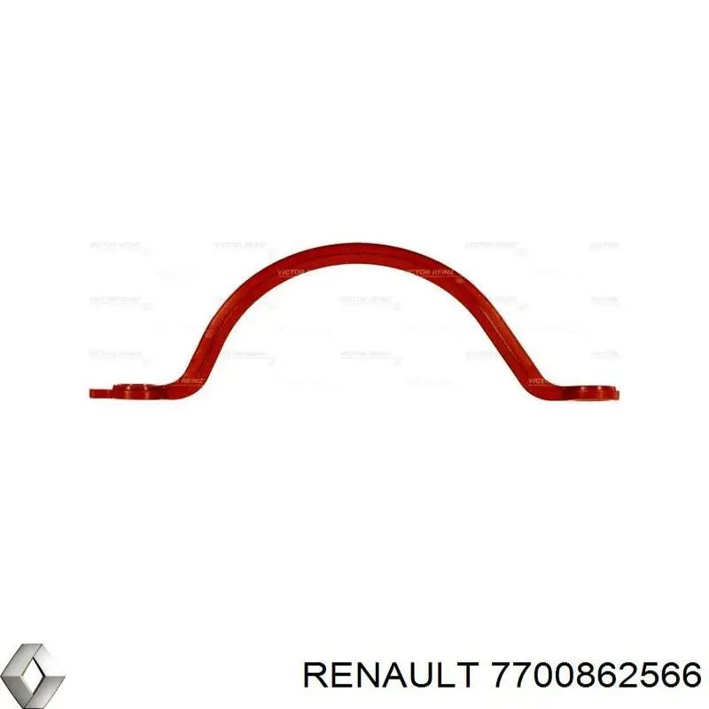 Прокладка піддону картера двигуна, півкільце переднє Renault LOGAN 1 (LS) (Рено Логан)
