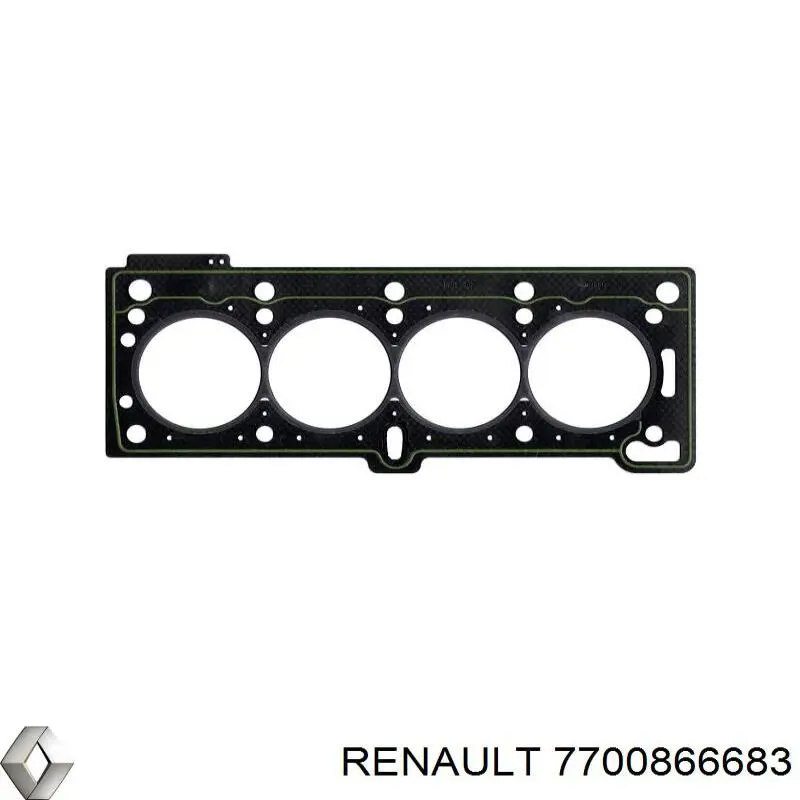 7700866683 Renault (RVI) прокладка головки блока циліндрів (гбц)