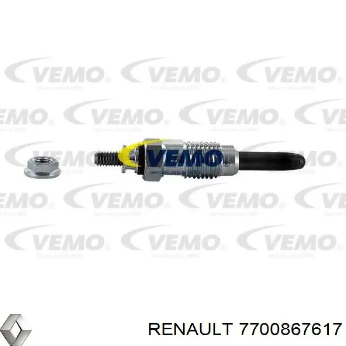 Свіча накалу Renault (RVI) 7700867617 ціна, від 7.60 USD