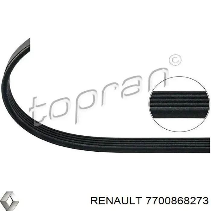 7700868273 Renault (RVI) Поліклиновий ремінь