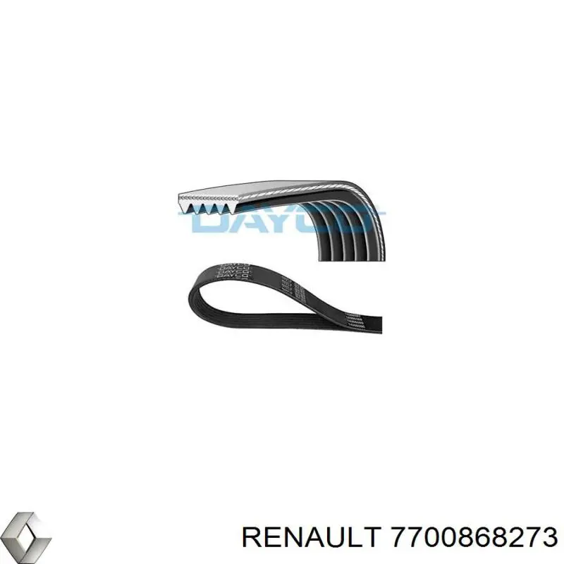 Клиновий ремінь Renault (RVI) 7700868273 ціна, від 7.34 USD