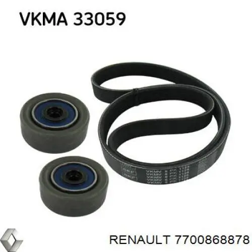 Клиновий ремінь Renault (RVI) 7700868878 ціна, від 7.89 USD