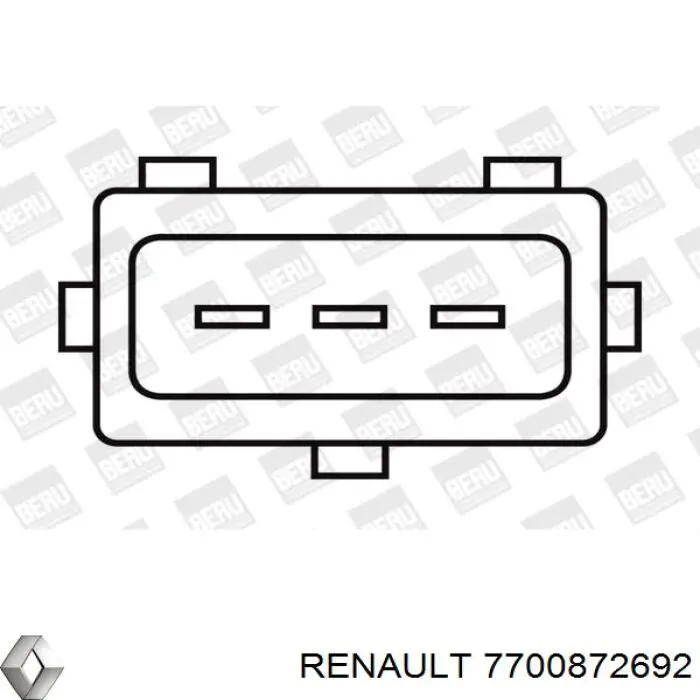 7700872692 Renault (RVI) котушка запалювання
