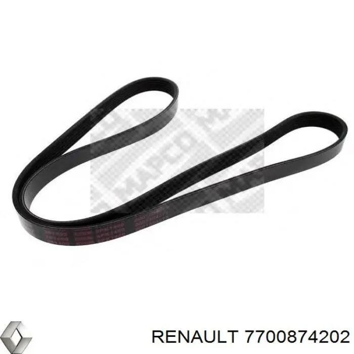 Ремінь приводний, агрегатів 7700874202 Renault (RVI)