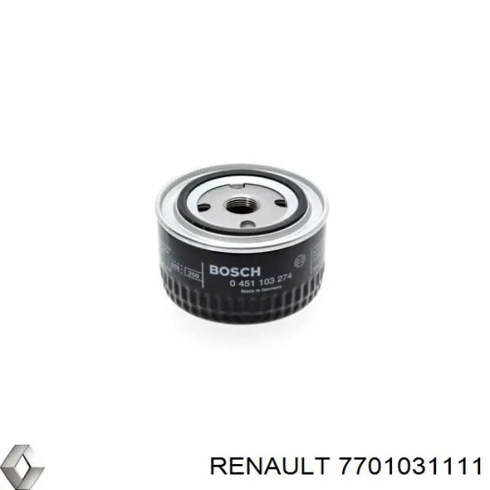 7701031111 Renault (RVI) Фільтр масла