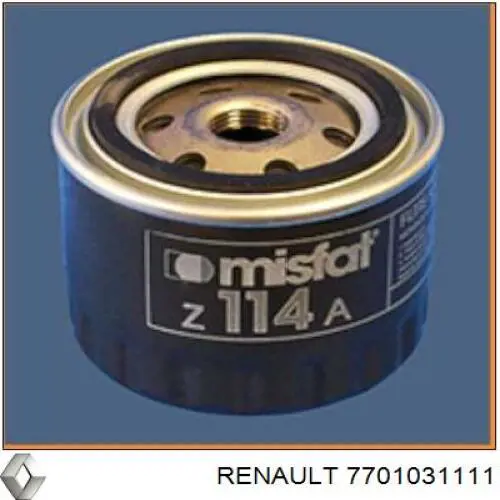 Масляний фільтр двигуна Renault (RVI) 7701031111 ціна, від 3.74 USD