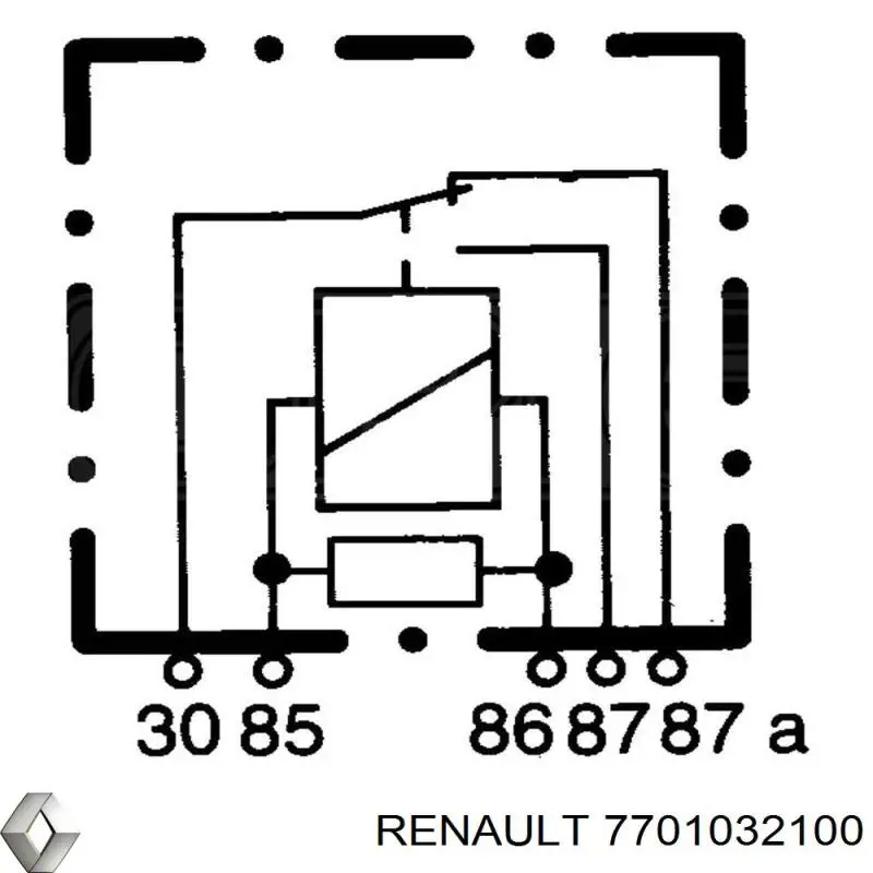 Реле електричне багатофункціональне 7701032100 Renault (RVI)