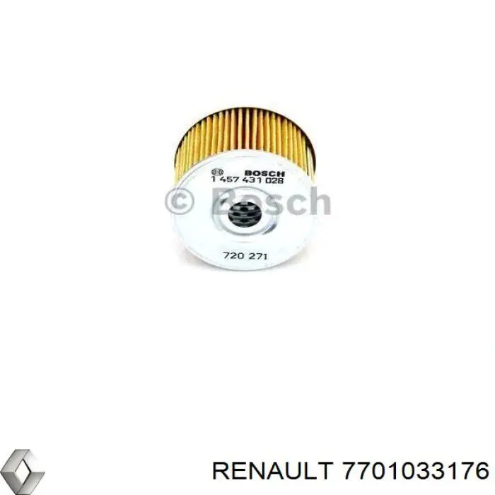 7701033176 Renault (RVI) фільтр паливний