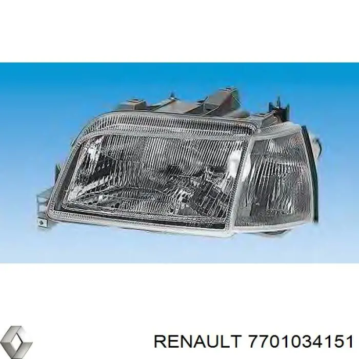 Фара правая Renault (RVI) 7701034151 ціна, від 42.19 USD