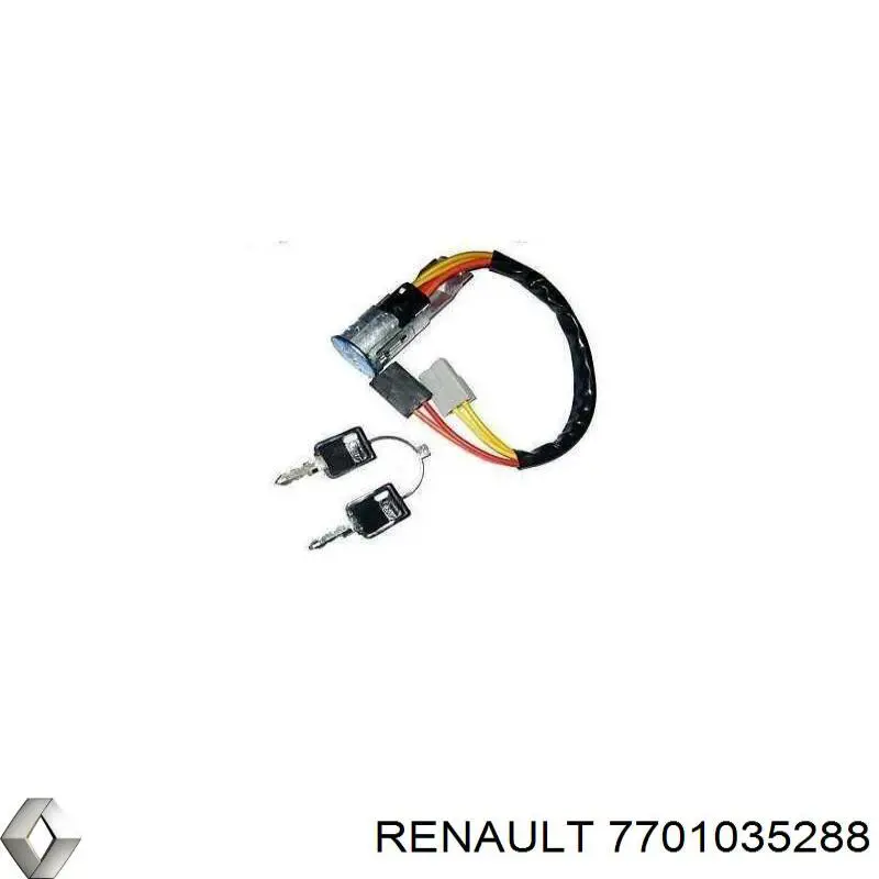 Замок запалювання 7701035288 Renault (RVI)