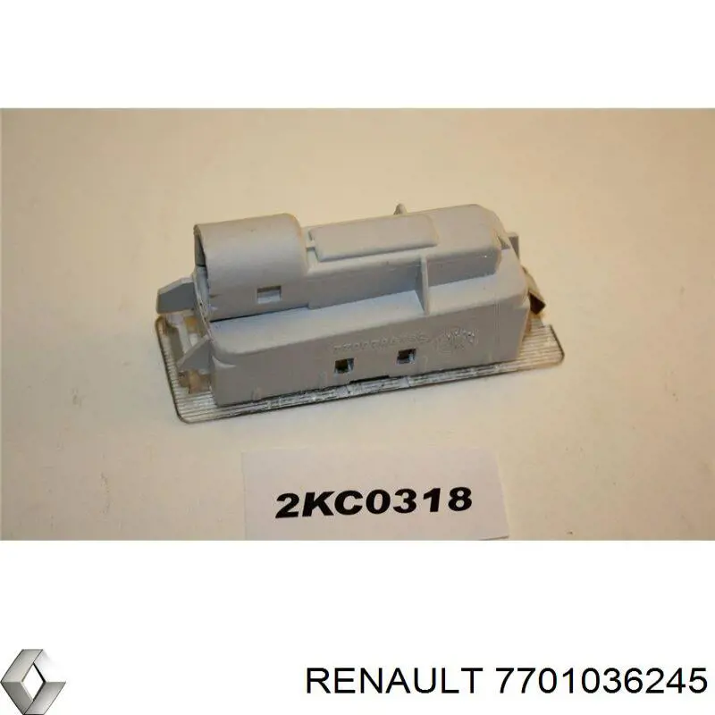 Купити 7701036245 Renault (RVI) Ліхтар підсвічування заднього номерного знака