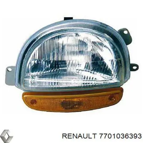 7701036393 Renault (RVI) Фара дальнього світла в зборі