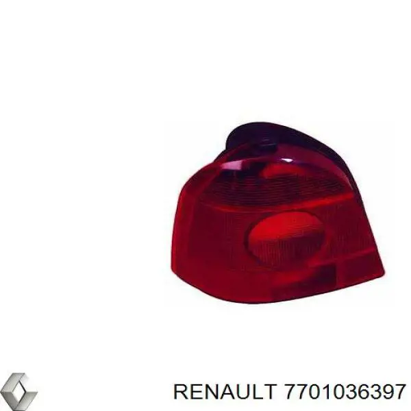 Купити 7701036397 Renault (RVI) Скло заднього ліхтаря, лівого